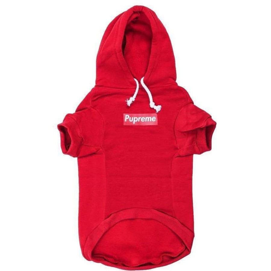 Dog Clothing Fresh Pawz | Pupreme Box Logo Hoodie | Dog Clothing