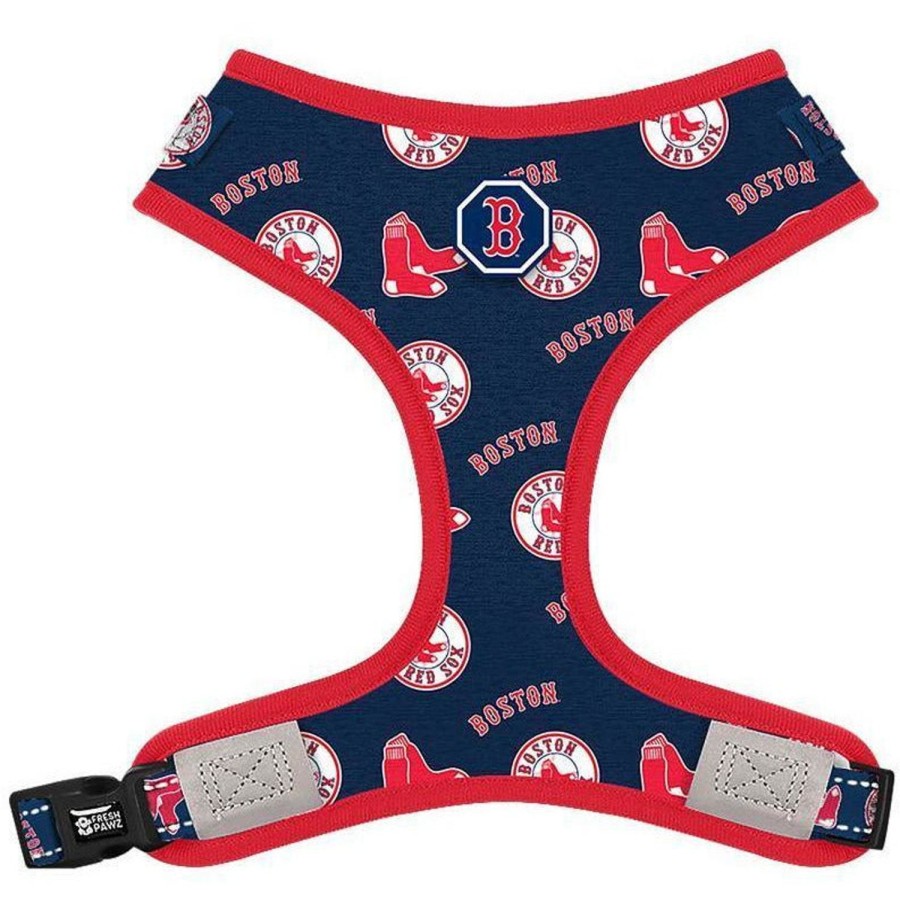 Harnesses Fresh Pawz | Boston Red Sox X Fresh Pawz | Adjustable Mesh Harness