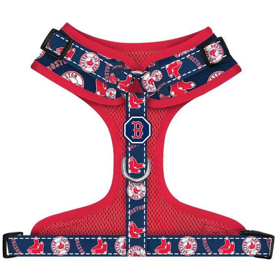 Harnesses Fresh Pawz | Boston Red Sox X Fresh Pawz | Adjustable Mesh Harness