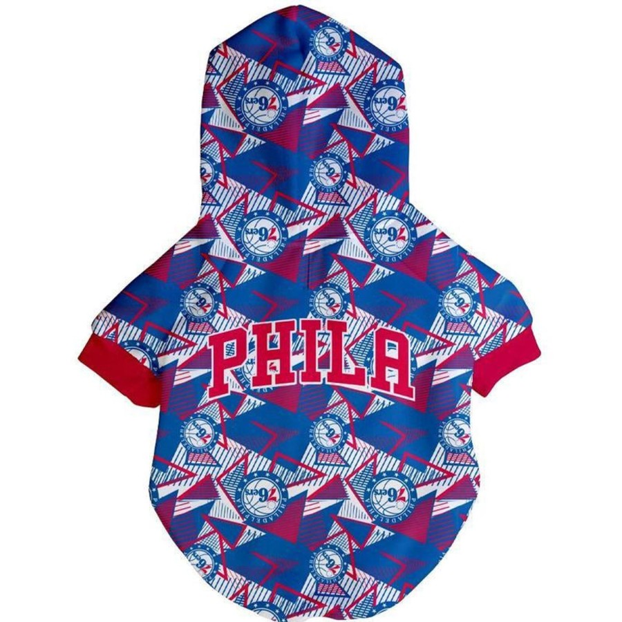 Dog Clothing Fresh Pawz | Philadelphia 76Ers X Fresh Pawz - Hardwood Hoodie | Dog Clothing