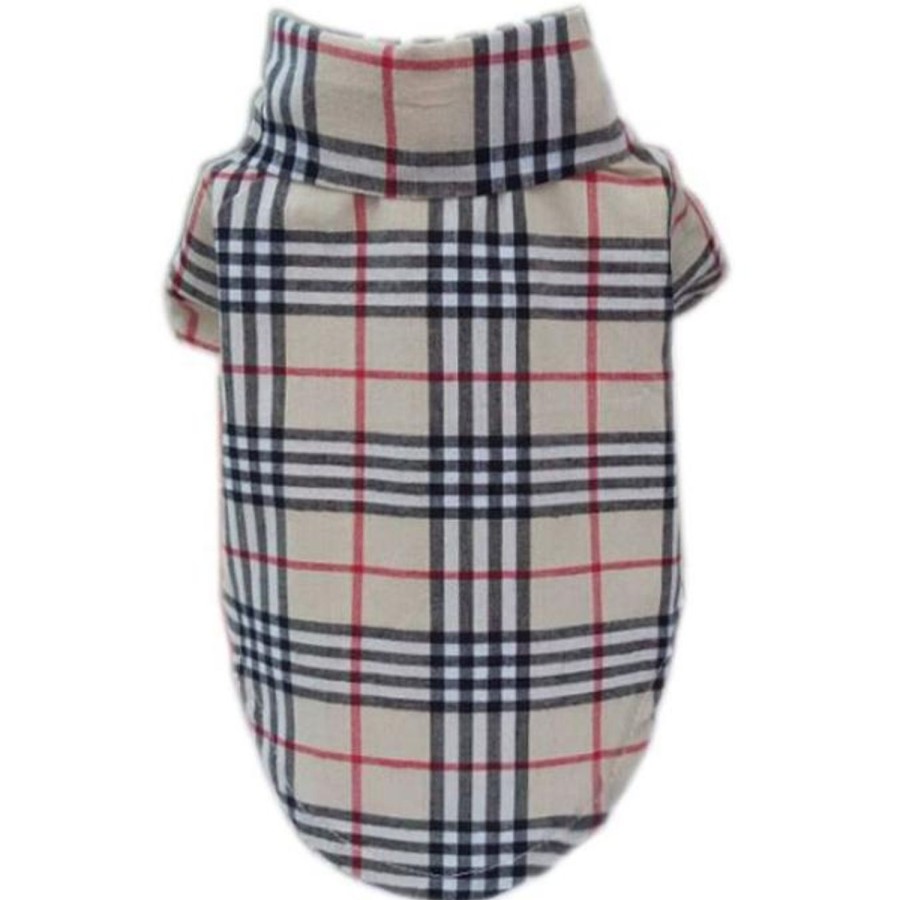 Dog Clothing Fresh Pawz | Furberry Checkered Button Up | Dog Clothing