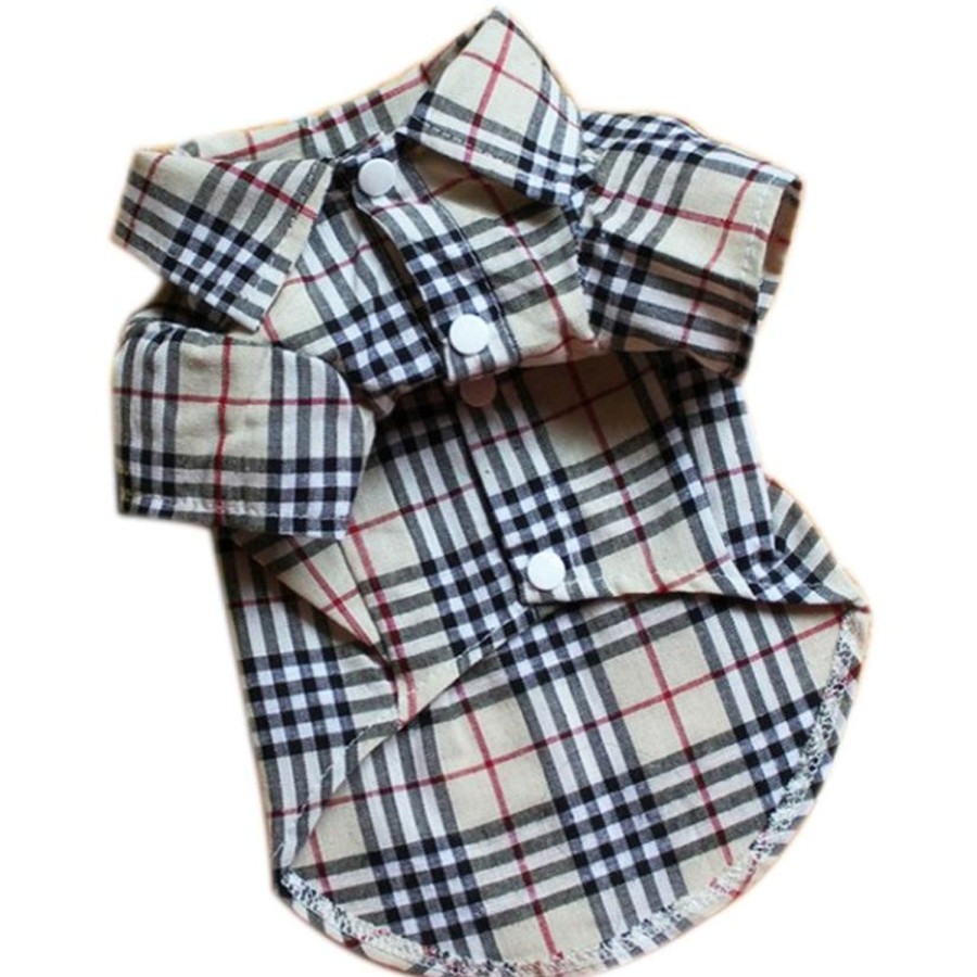 Dog Clothing Fresh Pawz | Furberry Checkered Button Up | Dog Clothing