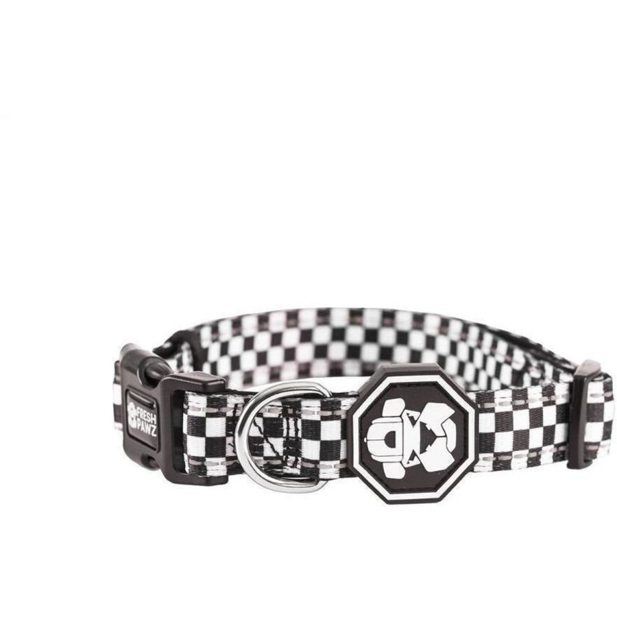 Leashes & Collars Fresh Pawz | Checkerboard | Collar