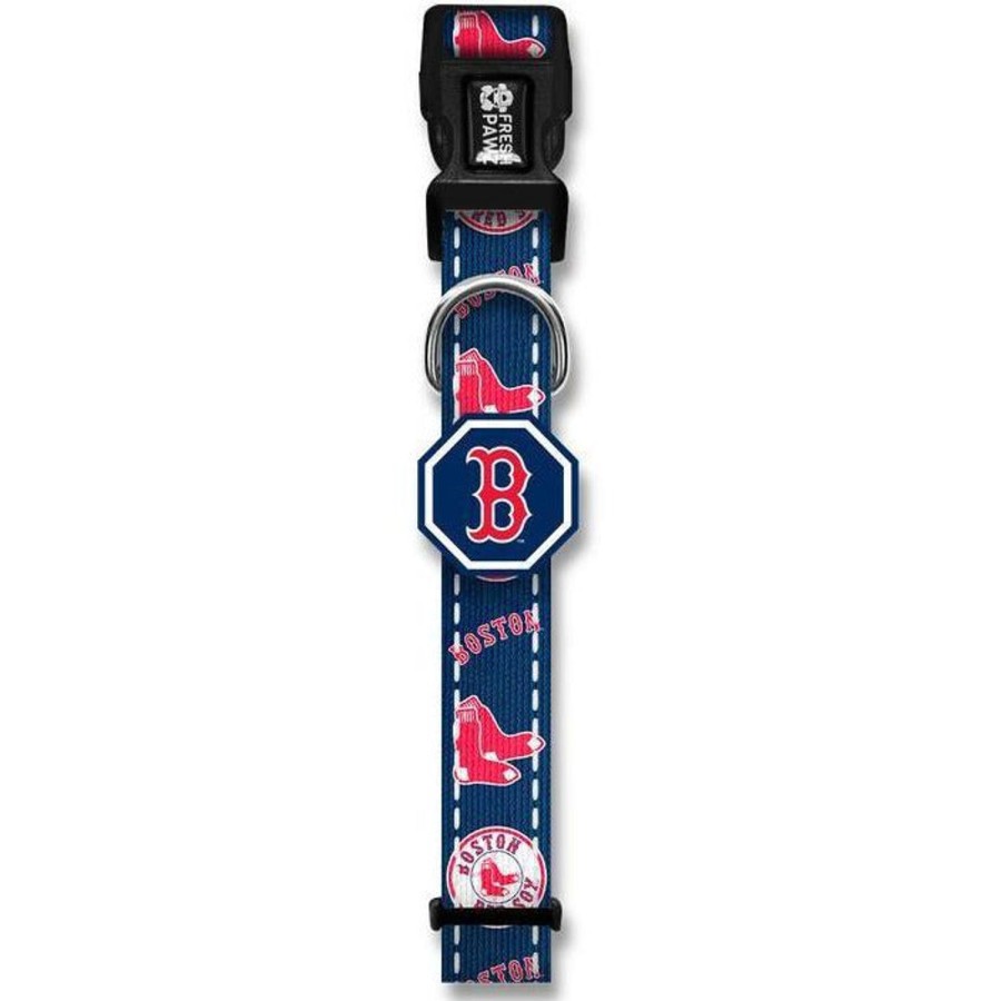 Leashes & Collars Fresh Pawz | Boston Red Sox X Fresh Pawz | Collar