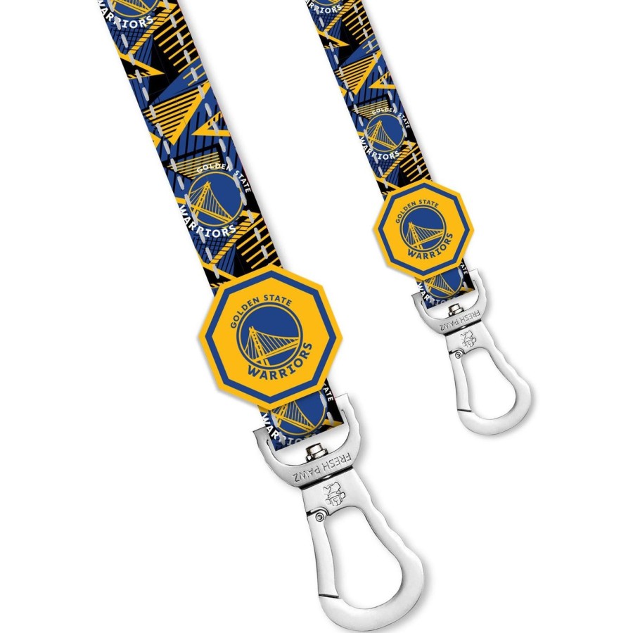 Leashes & Collars Fresh Pawz | Golden State Warriors X Fresh Pawz - Hardwood | Leash