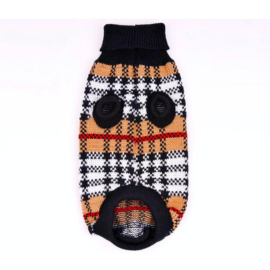 Dog Clothing Fresh Pawz | Furberry Checkered Sweater | Dog Clothing