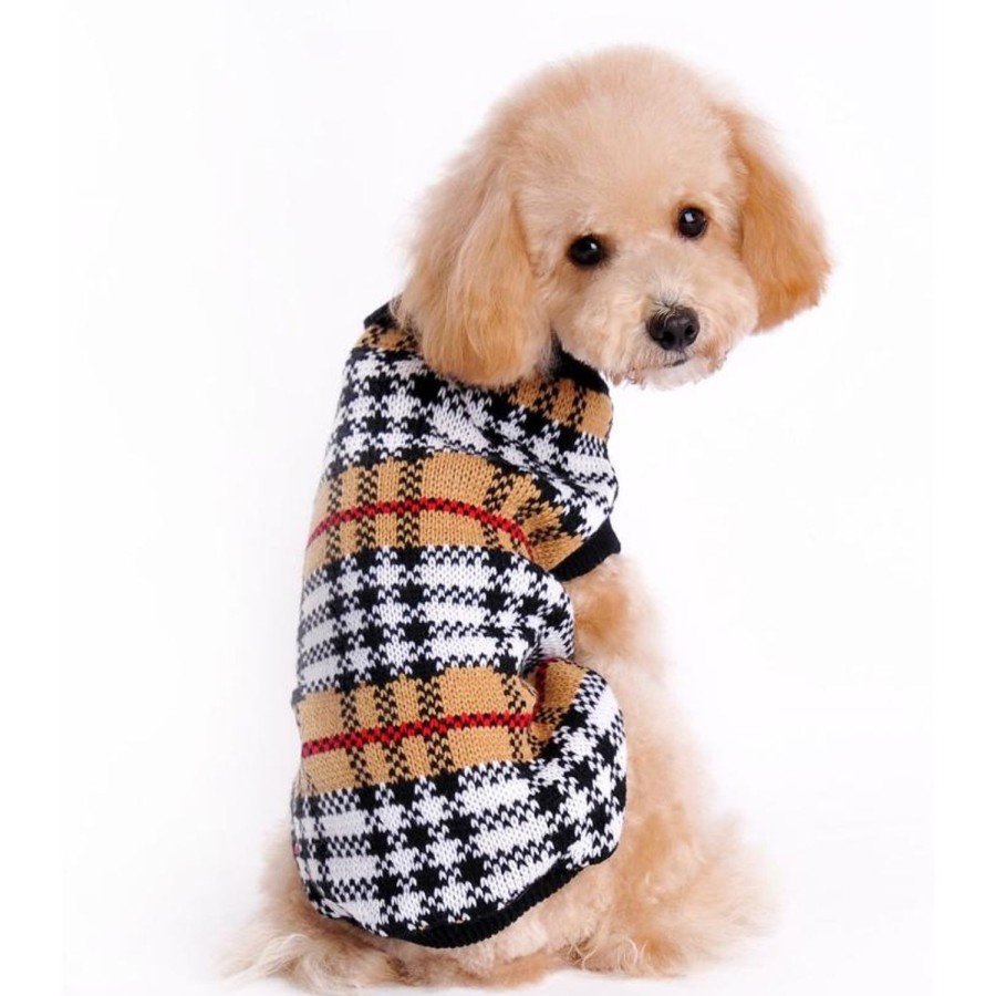 Dog Clothing Fresh Pawz | Furberry Checkered Sweater | Dog Clothing