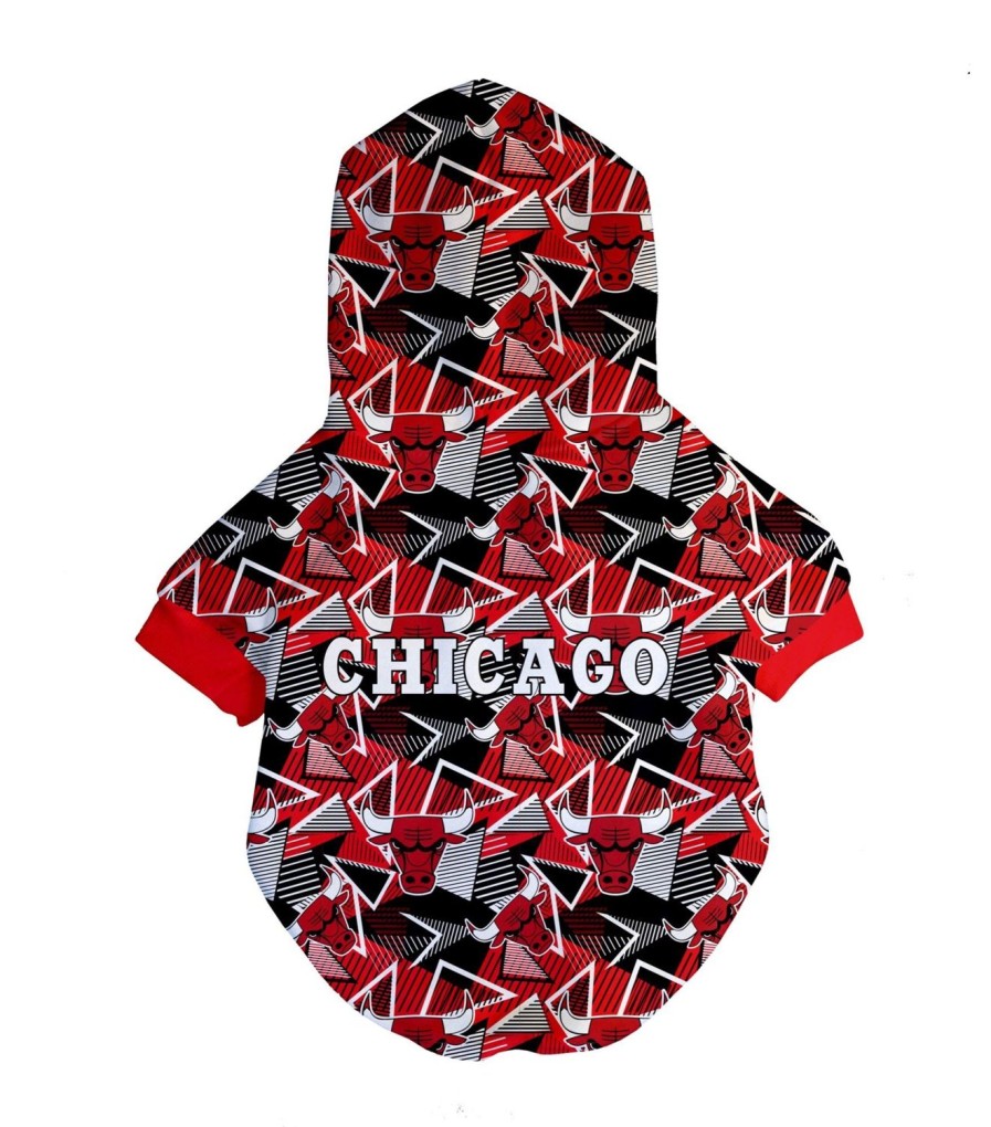 Dog Clothing Fresh Pawz | Chicago Bulls X Fresh Pawz - Hardwood Hoodie | Dog Clothing