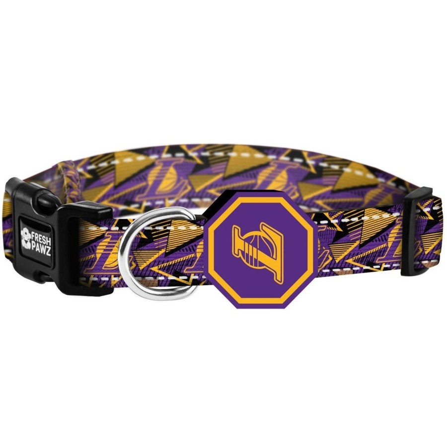 Leashes & Collars Fresh Pawz | Los Angeles Lakers X Fresh Pawz - Hardwood | Collar