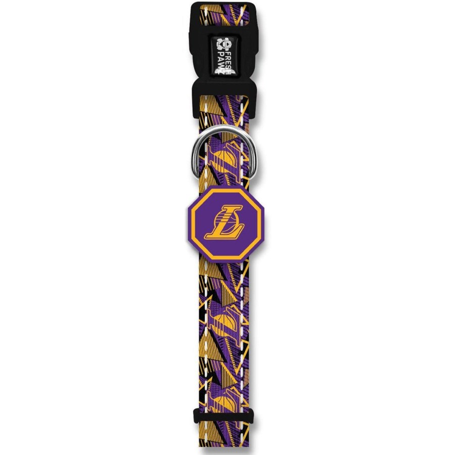 Leashes & Collars Fresh Pawz | Los Angeles Lakers X Fresh Pawz - Hardwood | Collar