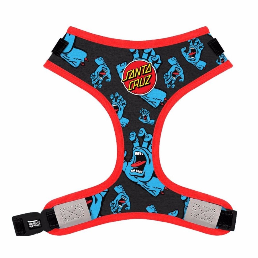 Harnesses Fresh Pawz | Santa Cruz X Fresh Pawz | Adjustable Mesh Harness