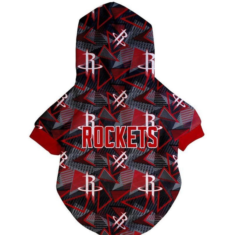 Dog Clothing Fresh Pawz | Houston Rockets X Fresh Pawz - Hardwood Hoodie | Dog Clothing