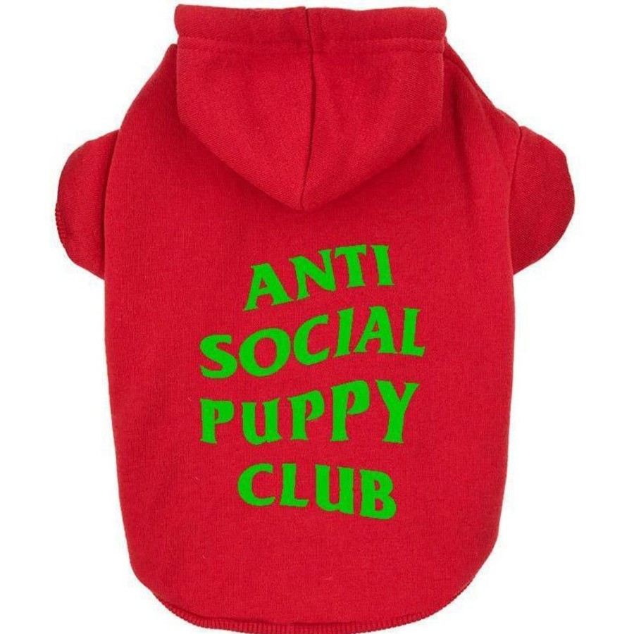 Dog Clothing Fresh Pawz | Anti Social Social Pup Hoodie | Dog Clothing