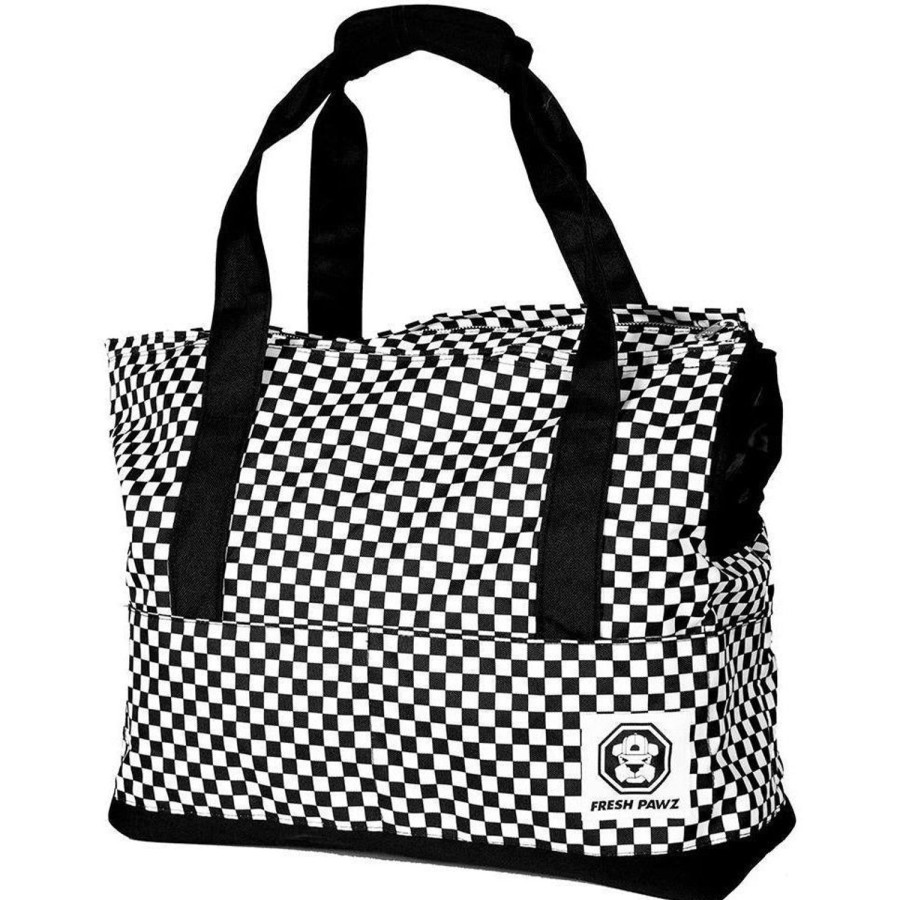 Toys & Supplies Fresh Pawz | Checkerboard | Carrier Bag