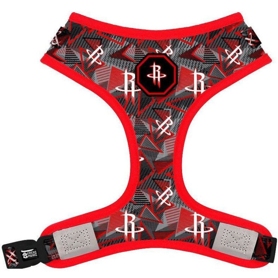 Harnesses Fresh Pawz | Houston Rockets X Fresh Pawz - Hardwood | Mesh Harness