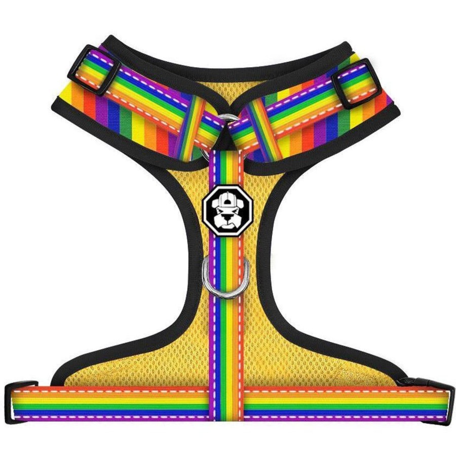 Harnesses Fresh Pawz | Pride Flag | Adjustable Mesh Harness