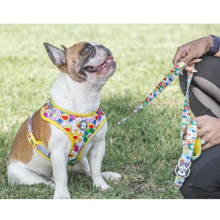 Harnesses Fresh Pawz | Psychedelic Flowers | Adjustable Mesh Harness