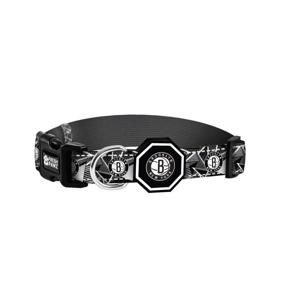 Leashes & Collars Fresh Pawz | Brooklyn Nets X Fresh Pawz | Collar