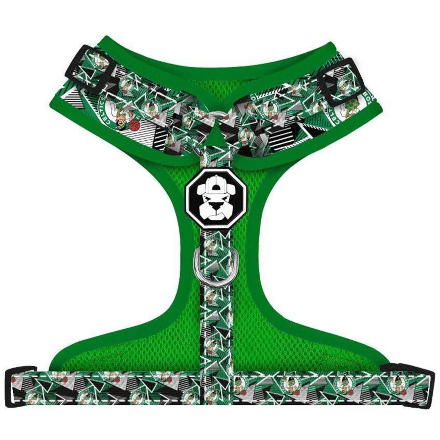 Harnesses Fresh Pawz | Boston Celtics X Fresh Pawz - Hardwood | Adjustable Mesh Harness