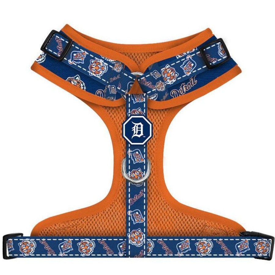 Harnesses Fresh Pawz | Detroit Tigers X Fresh Pawz | Adjustable Mesh Harness