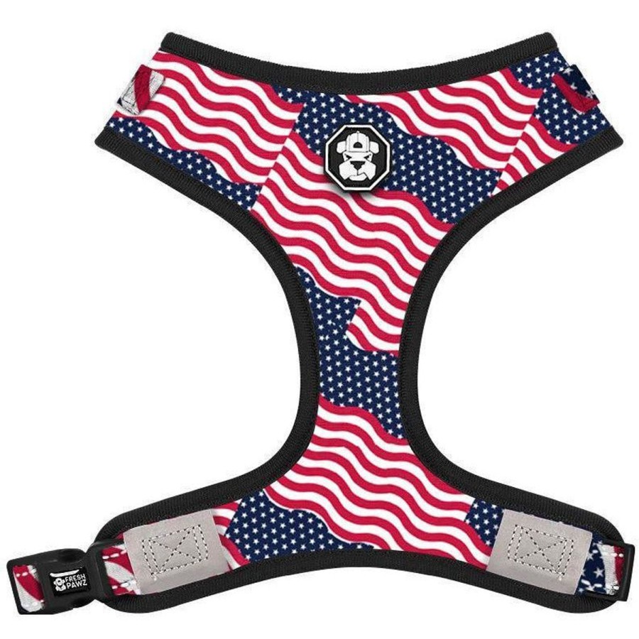 Harnesses Fresh Pawz | Patriot | Adjustable Mesh Harness